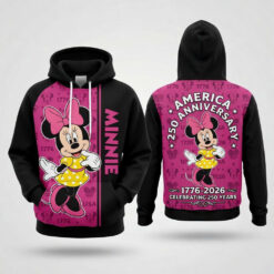 Minnie Mouse America 250th Anniversary 3D All Over Print Hoodie